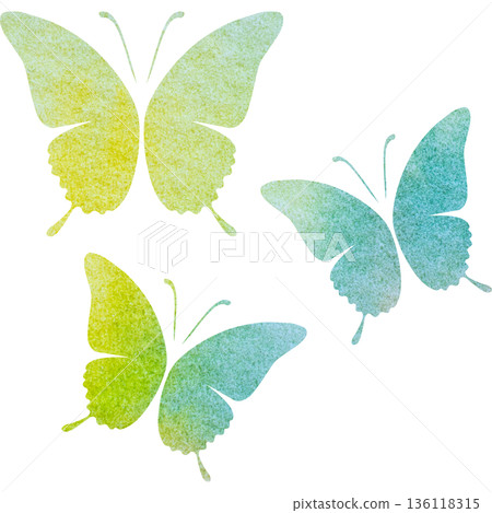 Beautiful watercolor butterfly icon image illustration Beautiful watercolor butterfly icon image illustration 136118315
