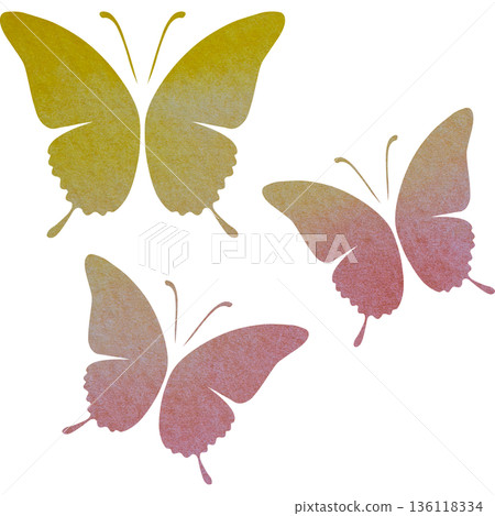 Beautiful watercolor butterfly icon image illustration Beautiful watercolor butterfly icon image illustration 136118334