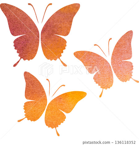 Beautiful watercolor butterfly icon image illustration Beautiful watercolor butterfly icon image illustration 136118352