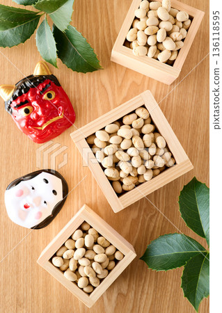 Bean-throwing and Setsubun image Bean-throwing and Setsubun image 136118595