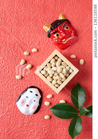 Bean-throwing and Setsubun image 136118599