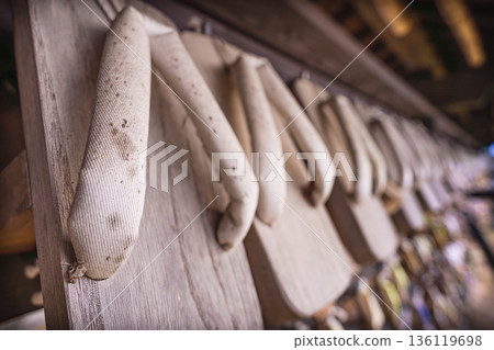 大黑神社尾蓋田文新行所捐贈的涼鞋 |仙台市青葉區 136119698