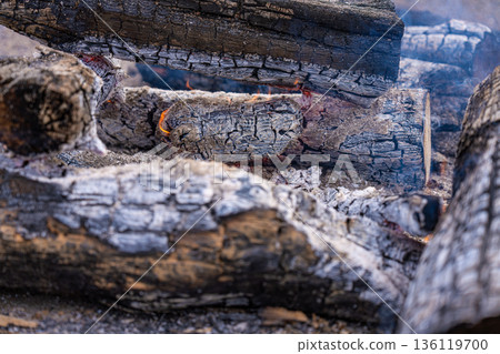 大黑神社的聖火與炭火紋理 | 宮城縣仙台市 136119700