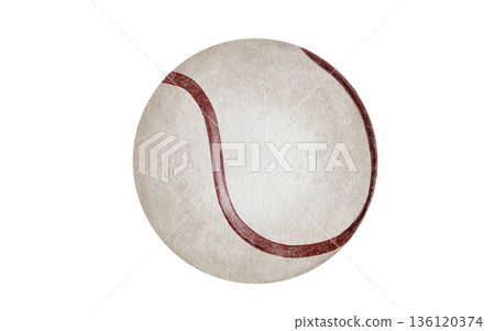 Tennis ball watercolor illustration. Clip art of sports equipment. Ideal for brochures, banners, and booklets for squash or badminton. Tennis ball watercolor illustration. Clip art of sports equipment. Ideal for brochures, banners, and booklets for squash or badminton. 136120374