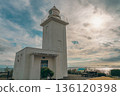 Osusaki Lighthouse and the ocean view, the quiet lights of the Ogatsu Peninsula 136120398