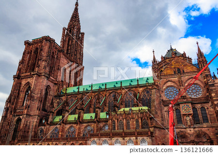 Strasbourg Cathedral or the Cathedral of Our Lady of Strasbourg in Strasbourg, France 136121666