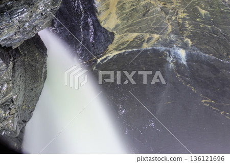 Trummelbach Falls are a series of ten glacier-fed waterfalls inside the mountain in Lauterbrunnen, Switzerland Trummelbach Falls are a series of ten glacier-fed waterfalls inside the mountain in Lauterbrunnen, Switzerland 136121696