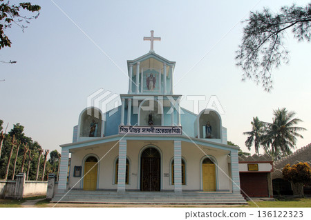 Catholic Church in Basanti, West Bengal, India Catholic Church in Basanti, West Bengal, India 136122323