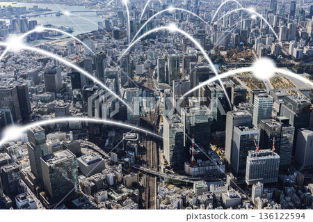 Modern cities and communication networks 136122594