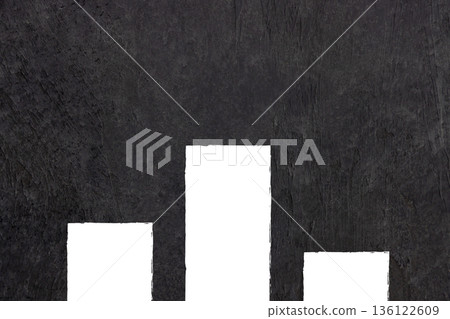 Bar graph and podium images Bar graph and podium images 136122609