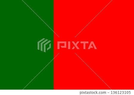 Rectangular civil flag of Portugal. Rectangular civil flag of Portugal. 136123105