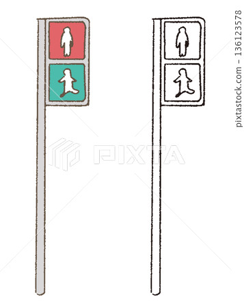 pedestrian traffic light 136123578