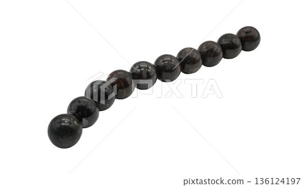 Sugilite beads macro photography 136124197
