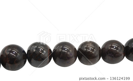 Sugilite beads macro photography 136124199