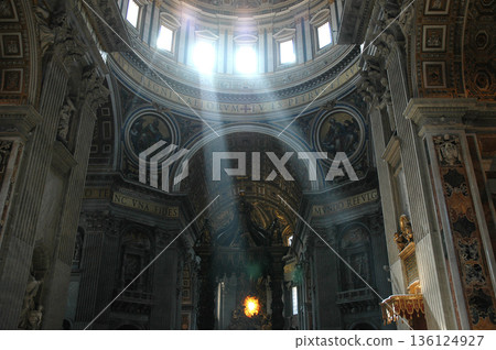 view of the interior decoration of San Pedro 136124927