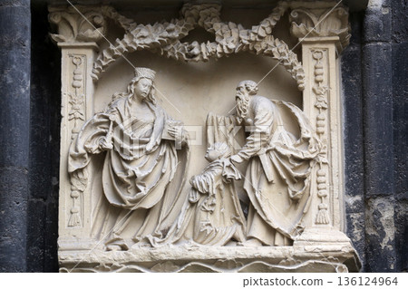 Architectural details from the external walls of St Stephen's Cathedral in Vienna, Austria Architectural details from the external walls of St Stephen's Cathedral in Vienna, Austria 136124964