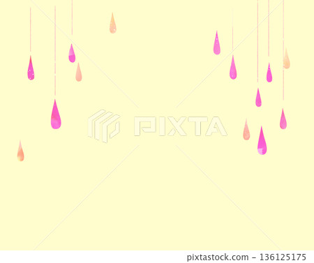 Picture book-style rain, pink Picture book-style rain, pink 136125175