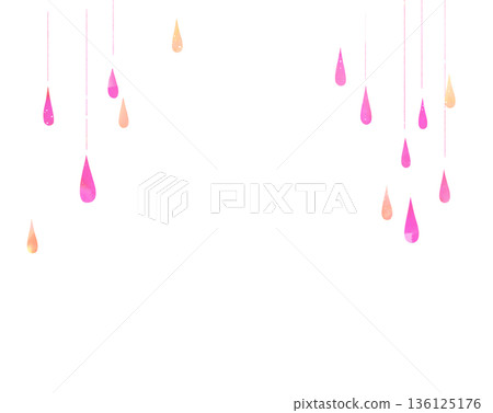Picture book-style rain, pink 136125176