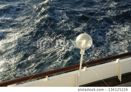 images of the sea taken from the cabin of a cruise ship images of the sea taken from the cabin of a cruise ship 136125226