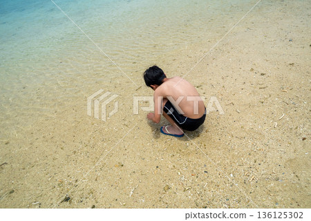 海灘 沙灘 夏天 136125302