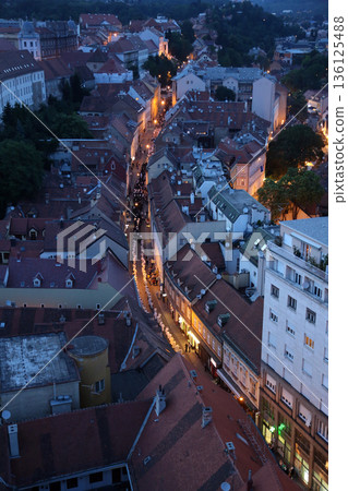 Procession through the streets of the city for a day Our Lady of the Kamenita vrata, patroness of Zagreb, led by Cardinal George Pell and Cardinal Josip Bozanic. 136125488