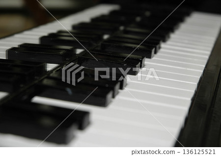 image of the black and white keys of a piano image of the black and white keys of a piano 136125521