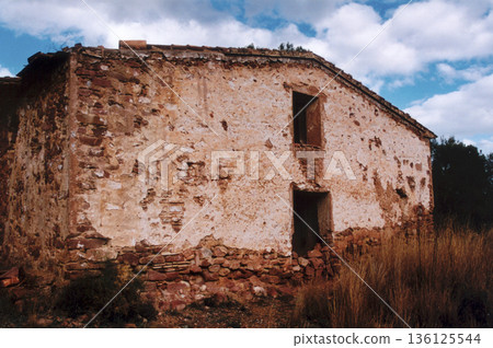 image of an old house used by farmers image of an old house used by farmers 136125544