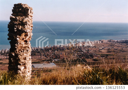 views of the maritime coast taken from the castle of montornes views of the maritime coast taken from the castle of montornes 136125553