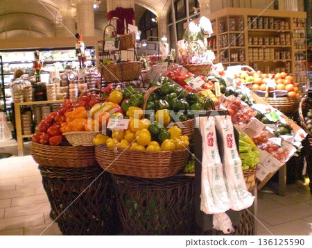 Fresh fruit displayed in a supermarket overseas Fresh fruit displayed in a supermarket overseas 136125590