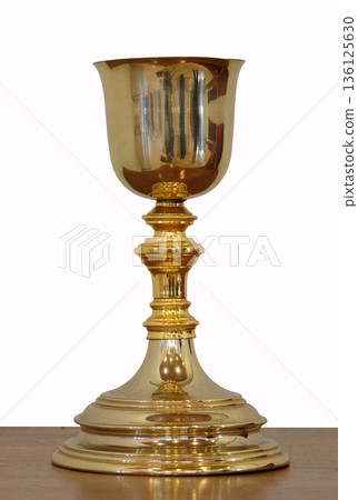 Gold sacred chalice, church of Saint Matthew in Stitar, Croatia Gold sacred chalice, church of Saint Matthew in Stitar, Croatia 136125630
