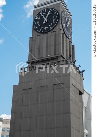 Krasnoyarsk Clock Tower in Krasnoyarsk. Russia. Krasnoyarsk Clock Tower in Krasnoyarsk. Russia. 136126539