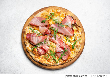 Prosciutto Pizza or Jamon Pizza 136128945