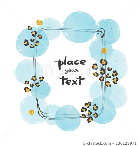 Abstract vector celebration background with blue circles and place for text Abstract vector celebration background with blue circles and place for text 136128971