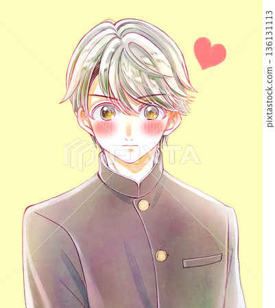 Male student in school uniform Love 136131113