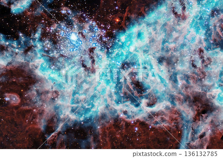 Bright cosmic nebula, distant galaxy. Elements of this image furnished by NASA Bright cosmic nebula, distant galaxy. Elements of this image furnished by NASA 136132785