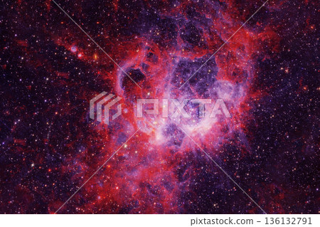 Red galaxy, starry background. Elements of this image furnished by NASA Red galaxy, starry background. Elements of this image furnished by NASA 136132791