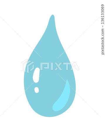 Water drop illustration 136133069