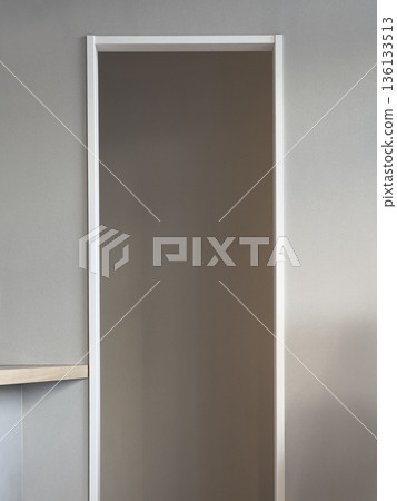 Minimalist door frame in modern interior 136133513