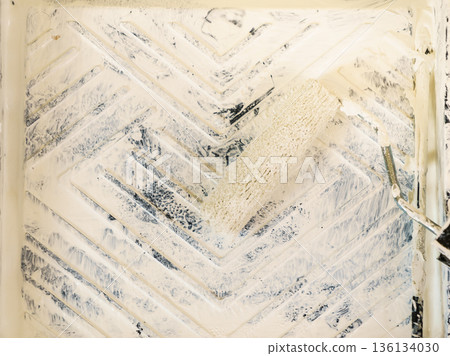 White paint with essentials equipment 136134030