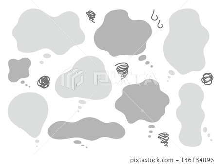 簡單的雙色灰色對話框套裝 136134096