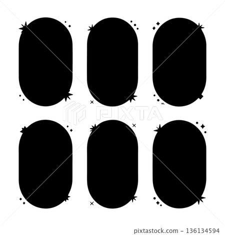 Creative blank frames designed for various purposes in a clean layout 136134594