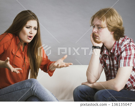 Couple having problems Couple having problems 136135047