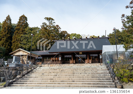 Hirota Shrine's worship hall Hirota Shrine's worship hall 136135654