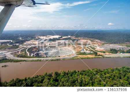 Open pit gold mine 136137936