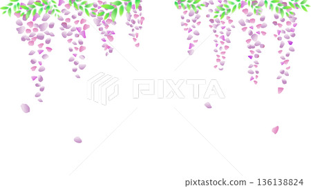 紫藤花背景插圖（16:9） 136138824