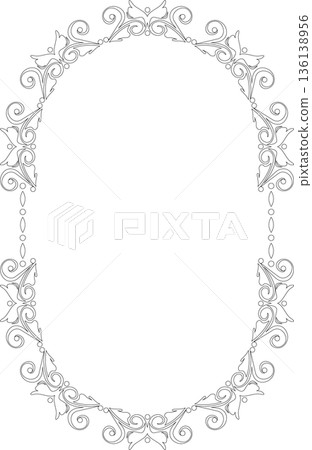 230 Vintage Calligraphy-Style Frame Materials <Decorative Borders, Decorative Frames, Line Drawings, Black and White> 230 Vintage Calligraphy-Style Frame Materials <Decorative Borders, Decorative Frames, Line Drawings, Black and White> 136138956