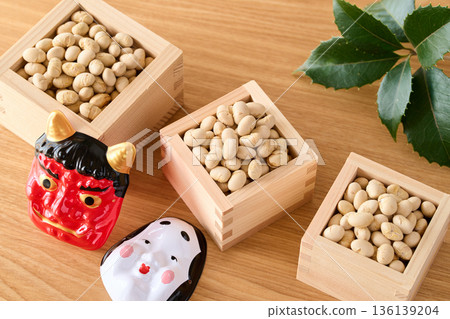 丟豆子和節分畫面 136139204