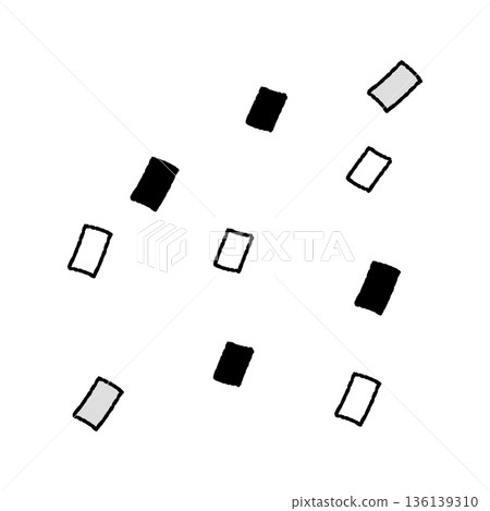 手繪簡單五彩紙屑插圖 手繪簡單五彩紙屑插圖 136139310