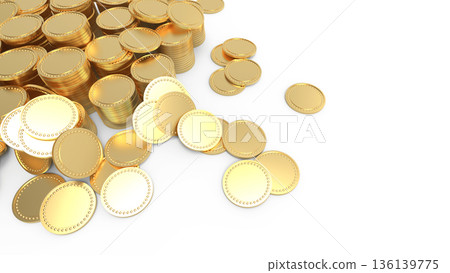 Stacked gold coins, point activity, casino image, CG Stacked gold coins, point activity, casino image, CG 136139775