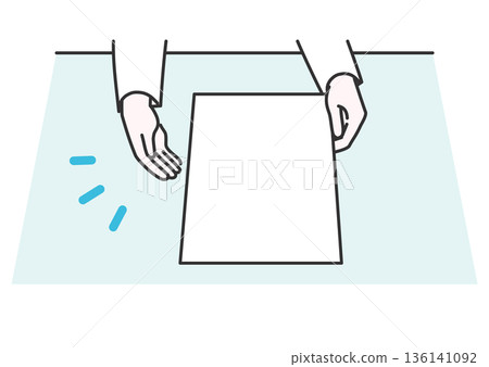 Illustration of a request to fill out paperwork Illustration of a request to fill out paperwork 136141092
